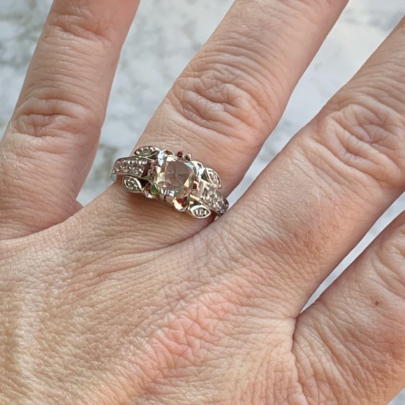 Jewelry - Stunning 2.75 tcw mossanite sterling silver NWOT